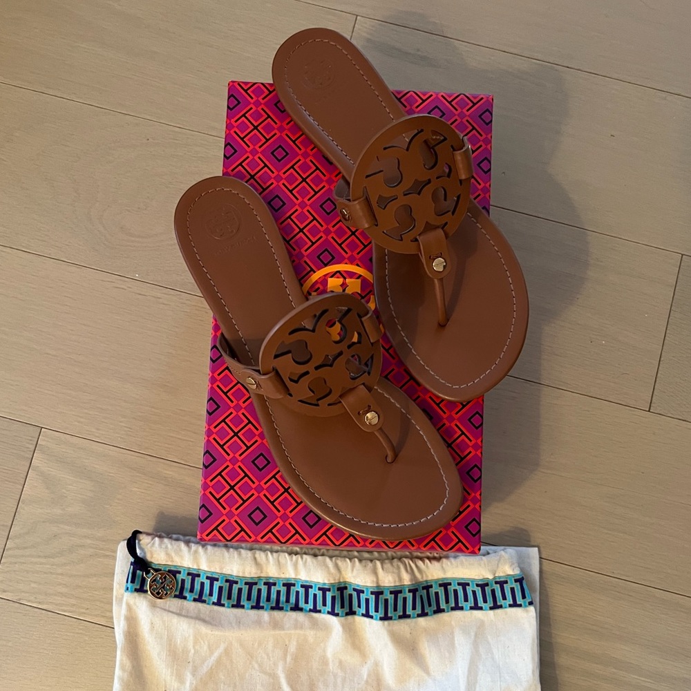 Tory Burch Leather Miller Sandal - 9.5